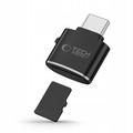 Tech-Protect UltraBoost Type-C Micro SD/TF-kortinlukija - Musta
