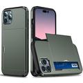 iPhone 14 Pro Hybridikotelo Liukuvalla Korttipaikalla