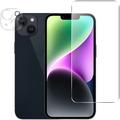 iPhone 15 2-in-1 Sarja Karkaistu Lasi Panssarilasi ja Kameran Linssi - 9H